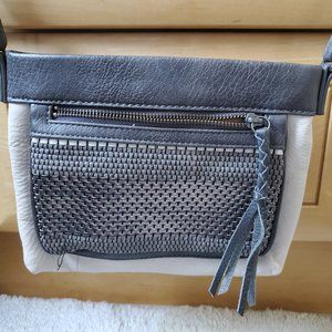 The Sak Sanibel Slate Metallic Woven Crossbody Bag